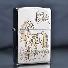 Zippo Khắc CNC Hình Ngựa ZK124