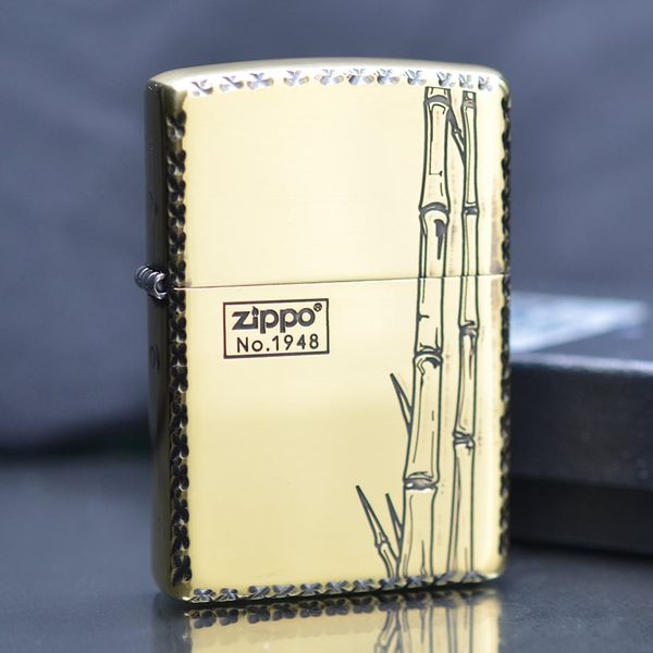Zippo Xuất Nhật Hình Cây Trúc ZN218