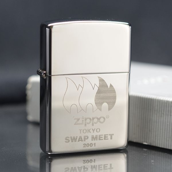 Zippo 2000 Tokyo Swap Meet Silver Plate C86