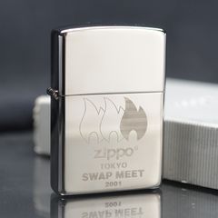 Zippo 2000 Tokyo Swap Meet Silver Plate C86