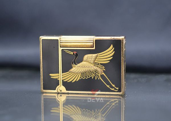 Dupont 2 lỗ thấp sơn mài dán hình chim DPH50