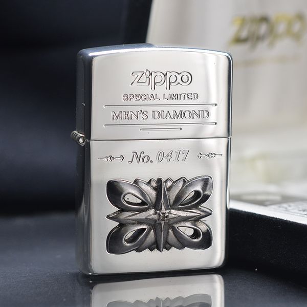 Zippo 1995 emblem đính kim cương C151