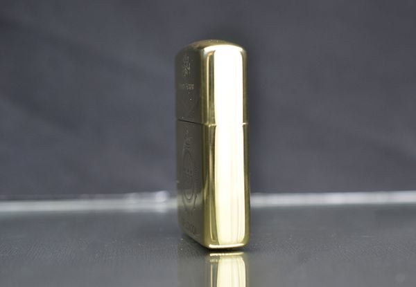 Zippo Armro khắc 555 vàng bóng ZK161