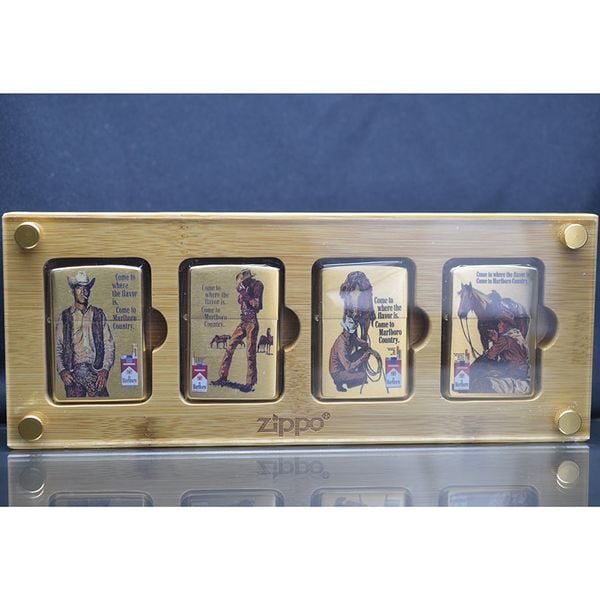 Set Zippo marlboro 4 cây Z360