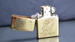 Zippo đồng khắc hình thuyền ZK160