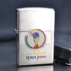 Zippo Fifa World Cup Korea Japan 2000 mạ bạc C103