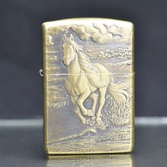 Zippo khắc 3D hình ngựa Armor ZD47
