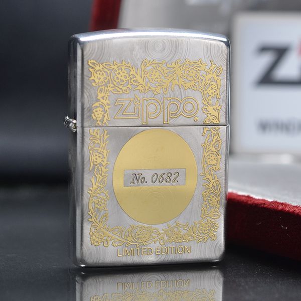 Zippo hoa văn mạ vàng giới hạn C185