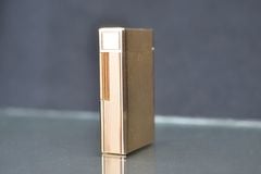 S.T. Dupont Ligne 1 (1 Lỗ) – Bọc Vàng 20 Microns – Họa Tiết Vân Kim Cương Nhỏ Diamond Head DPH70