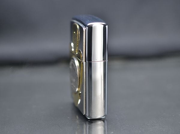 Zippo 1996 Emblem Đồng Xu 5 Cents Mỹ – Mạ Vàng Sang Trọng – Đời XII La Mã C65