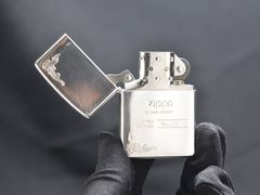 Set  Zippo 1998 gạt tàn và bật lửa mạ bạc C188