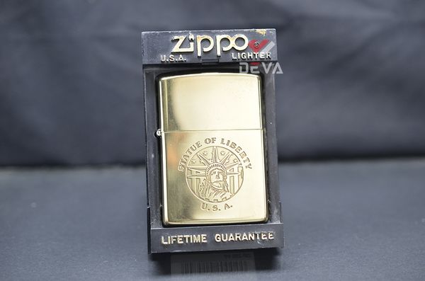 Zippo chu niên 1992 Liberty nữ thần tự do Mỹ C415