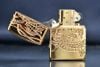 Zippo Armor khắc chìm rồng vàng mắt đỏ Red Eye Dragon Gold Plate Z144
