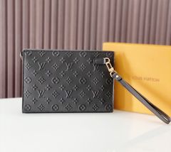 Vi da bò cao cấp hoa văn nổi LV1106