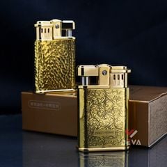 Bật lửa xăng đá Chief khắc nổi hoa văn đánh lửa bán tự động CF703B