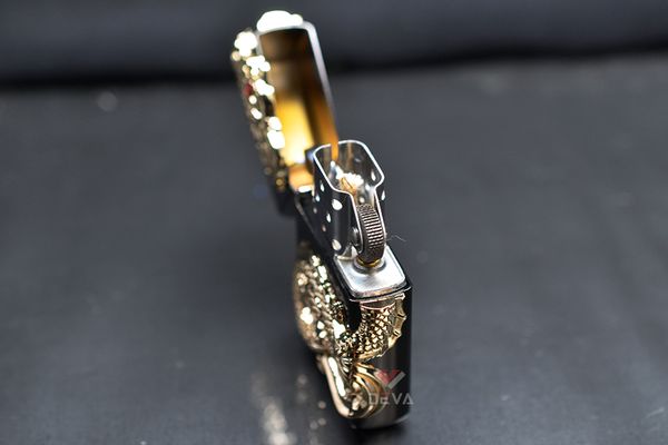 Zorro Đen Bóng Ốp Nổi Rồng Vàng Ôm Ngọc Bản Giới Hạn Z91320A