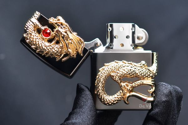 Zorro Đen Bóng Ốp Nổi Rồng Vàng Ôm Ngọc Bản Giới Hạn Z91320A