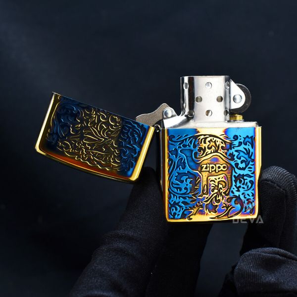 Zippo Đồng Cháy Khắc Nổi Hoa Văn Camel Chìm ZN304