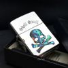 Zippo Khảm Ốc Chủ Đề Đầu Lâu Xương Chéo Shell Skull ZN50