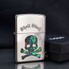 Zippo Khảm Ốc Chủ Đề Đầu Lâu Xương Chéo Shell Skull ZN50