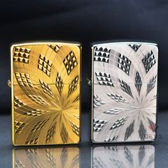 Zippo mạ vàng Gold Plate ZN20