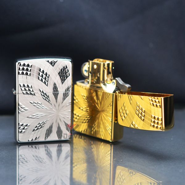 Zippo mạ vàng Gold Plate ZN20