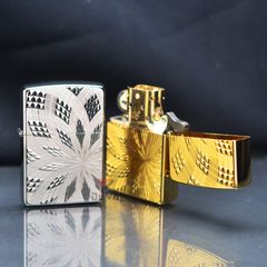 Zippo mạ vàng Gold Plate ZN20