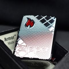 Zippo Armor Khắc Chìm Hoa Văn Khảm Gạch Tile Mosaic Z298
