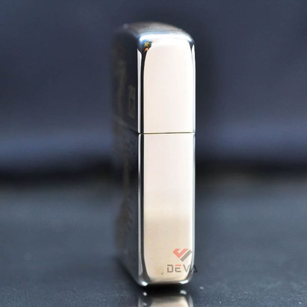 Zippo Bạc Khối Tái Bản 1941 Khắc Bản Đồ Việt Nam BK74