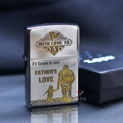 Zippo Khắc CNC Chủ Đề Ngày Của Cha Father's Day ZK122