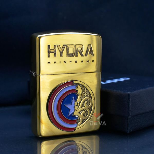 Zippo Armor KhắcTổ Chức Phản Diện Hydra và Captain America ZD46
