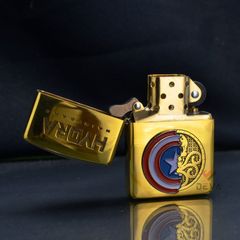 Zippo Armor KhắcTổ Chức Phản Diện Hydra và Captain America ZD46