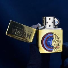 Zippo Armor KhắcTổ Chức Phản Diện Hydra và Captain America ZD46