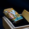Zippo Bọc Lưới Mạ Vàng Chủ Đề Hươu Thần Hạ Sơn ZN75