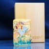Zippo Bọc Lưới Mạ Vàng Chủ Đề Hươu Thần Hạ Sơn ZN75