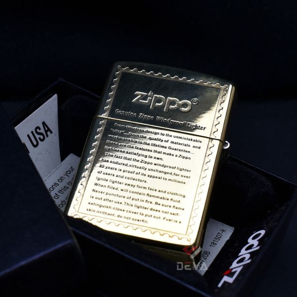 Zippo Khắc Sâu Ngọn Lửa Biểu Tượng Thương Hiệu Zippo ZN362