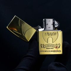 Zippo Khắc Sâu Ngọn Lửa Biểu Tượng Thương Hiệu Zippo ZN362
