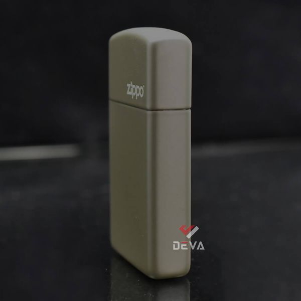 Zippo Slim Sơn Xanh Bộ Đội In Logo Hãng 1627 ZT03