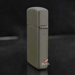 Zippo Slim Sơn Xanh Bộ Đội In Logo Hãng 1627 ZT03