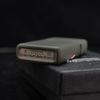 Zippo Slim Sơn Xanh Bộ Đội In Logo Hãng 1627 ZT03