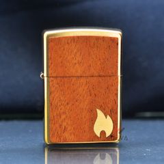 Zippo Ốp Gỗ Chủ Đề Woodchuck Flame Z303