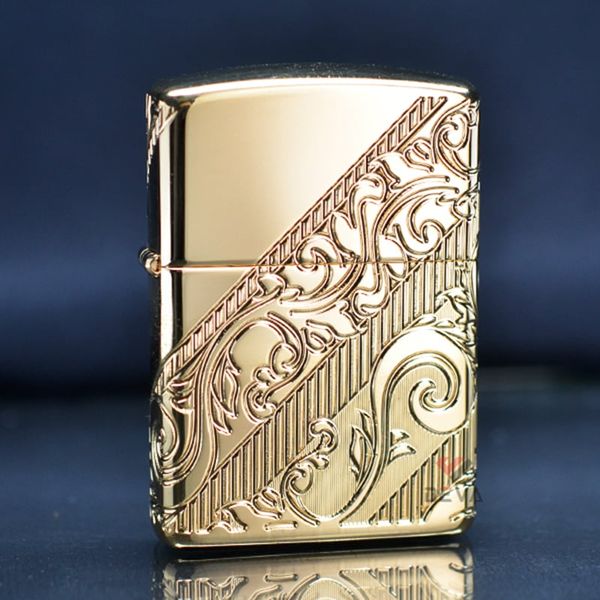 Zippo Armor 2018 Collectible mạ vàng Golden Scroll Z245