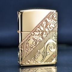 Zippo Armor 2018 Collectible mạ vàng Golden Scroll Z245