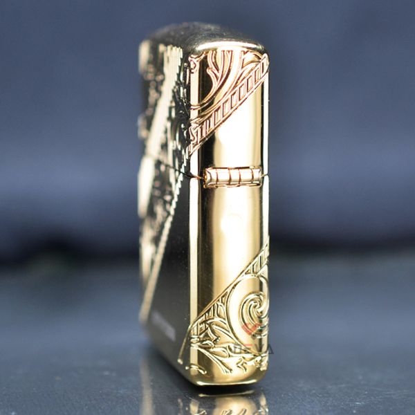 Zippo Armor 2018 Collectible mạ vàng Golden Scroll Z245