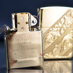 Zippo Armor 2018 Collectible mạ vàng Golden Scroll Z245
