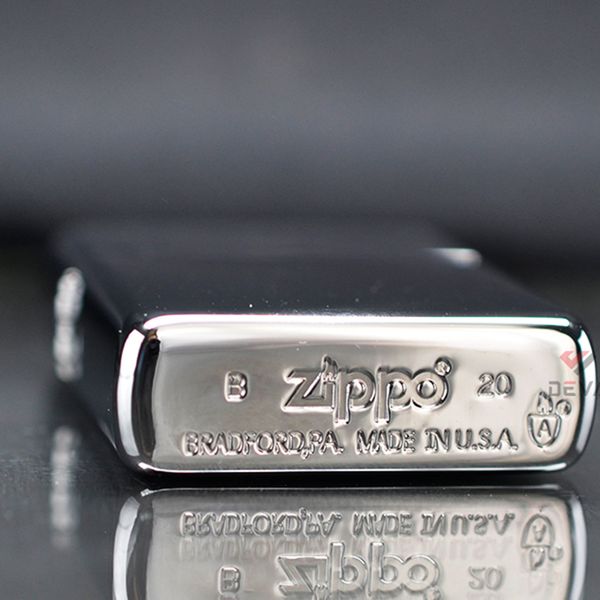 Zippo Armor bạc bóng vỏ dày ZT35