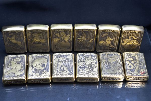 Zippo Armor Chủ Đề 12 Con Giáp Bản Giới Hạn ZD60