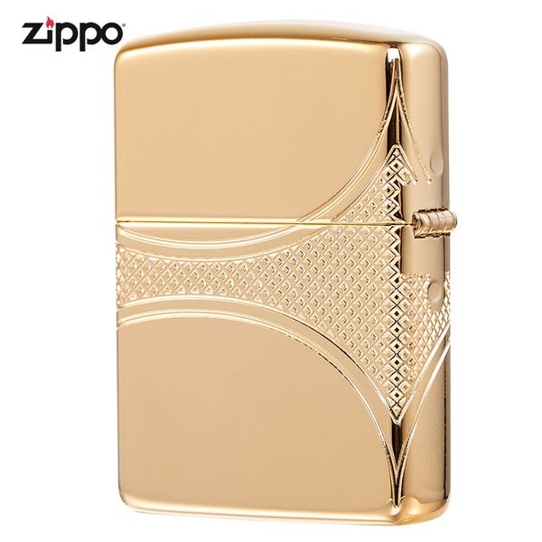 Zippo Armor Luxury chủ đề Hoa Bách Hợp Fleur-de-lis Z365