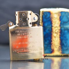 Zippo Armor đồng cháy khắc hình Võ Tướng ZN316