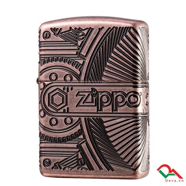 Zippo Armor Luxury Gears Antique Z244